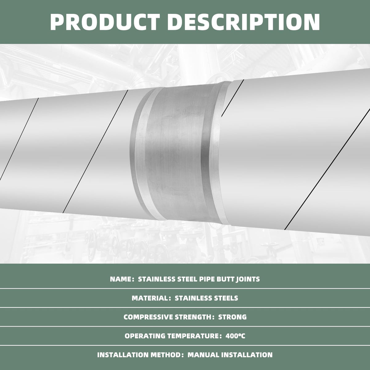 4 Inch Metal Duct Connector, 2Pcs Stainless Steels Ventilation Duct Extension Round Dryer Vent Coupler with 16FT Aluminum Foil Tape and Hose Clamp, Metal Vent Duct Hose Coupling Pipe Connector