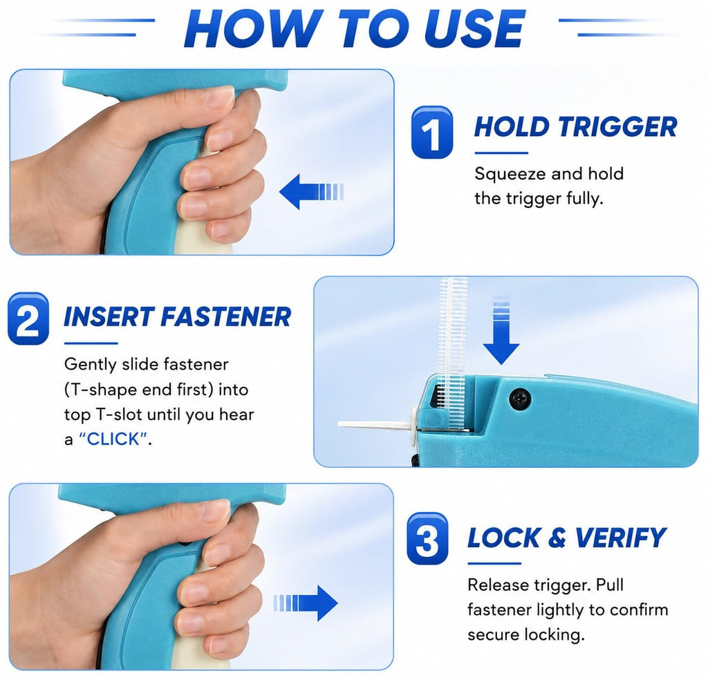 Stitch Gun for Clothes, 3010 Piece Micro Stitch Kit BLUE