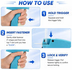 Stitch Gun for Clothes, 3010 Piece Micro Stitch Kit BLUE
