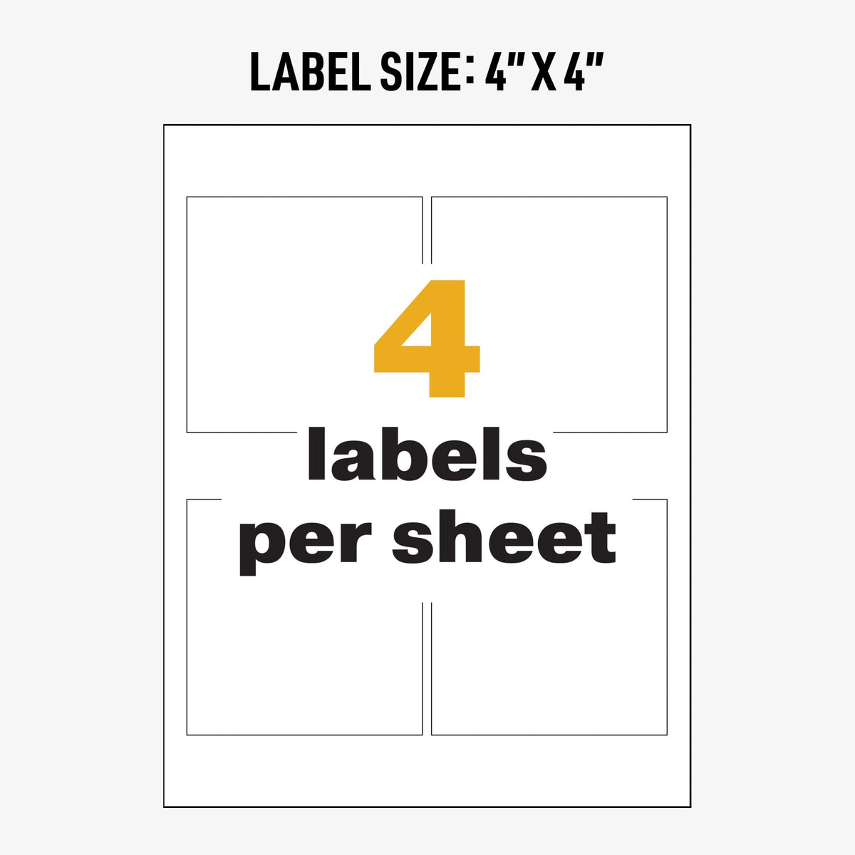 Avery UltraDuty GHS Chemical Labels for Laser Printers, Waterproof, UV Resistant, 4 x 4, 200 Pack (60504) One Size