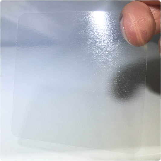 2" Ultra Clear Square Wafer Seals, 5,000 Total Labels
