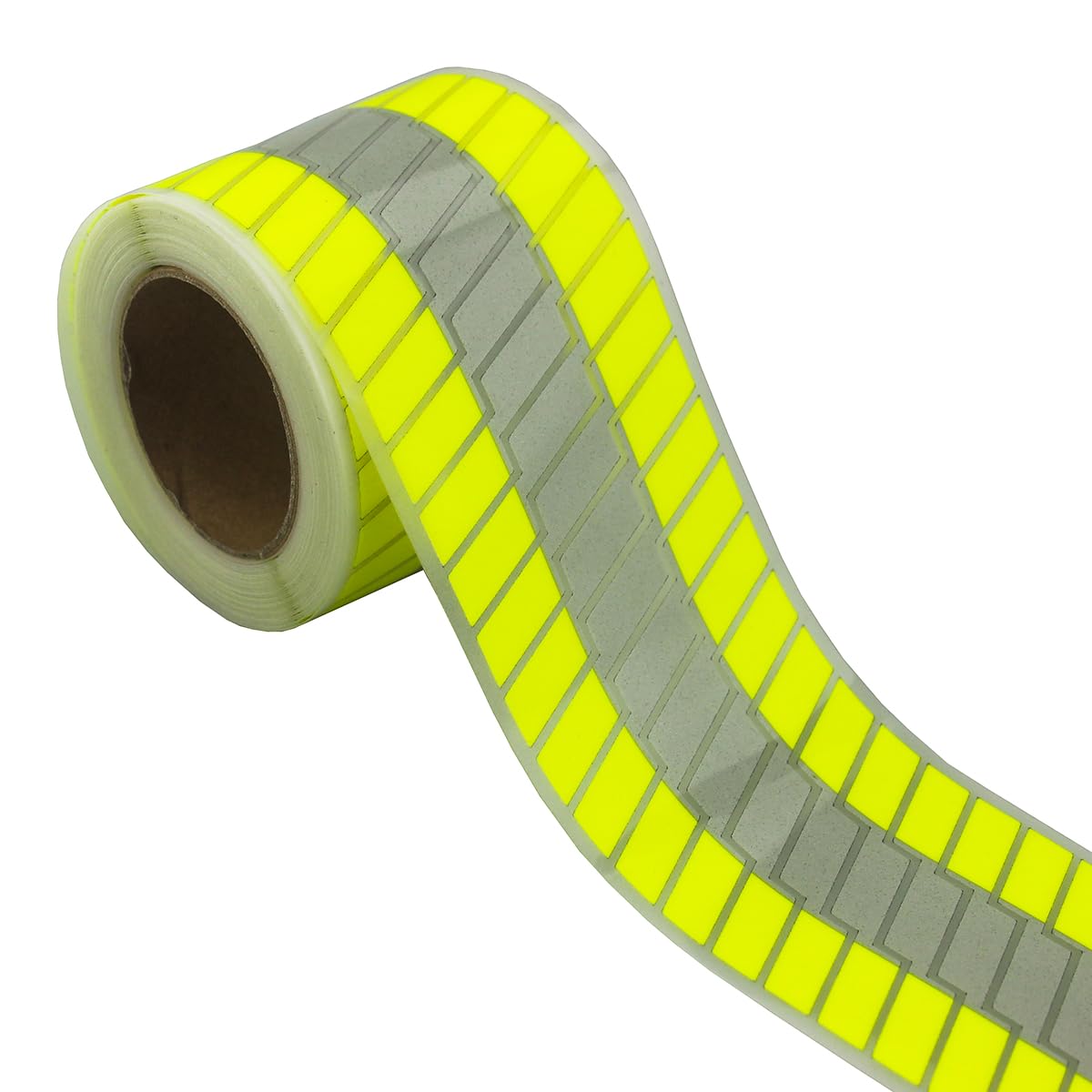High Visibility Silver Reflective Heat Transfer Vinyl Iron On Tape for Clothing Striped-2# 2 Inch x 5 Yard (Fluorescent Yellow) Fluorescent Yellow