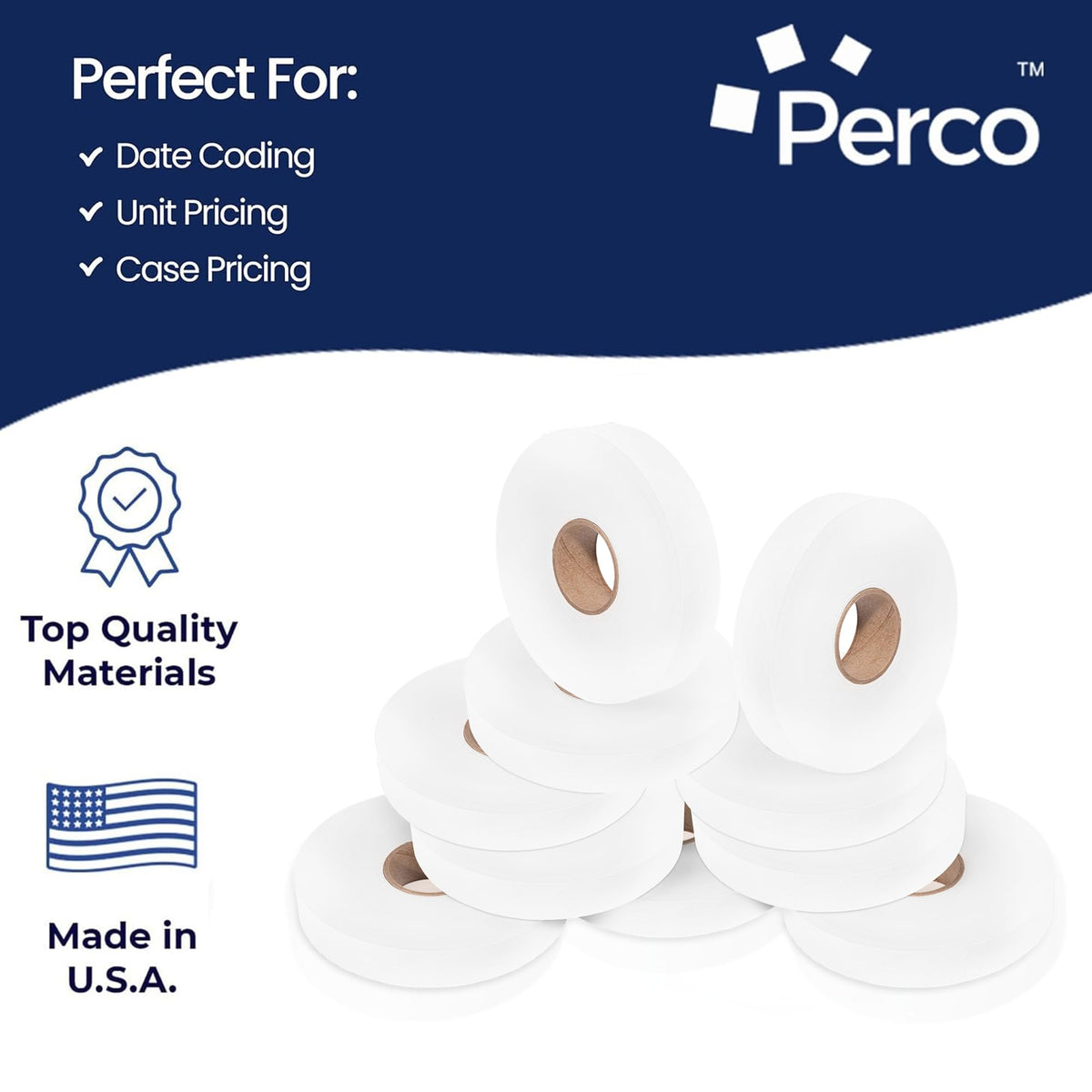 Pricing Labels for Monarch 1130 White - 25,000 Labels w/ 10 Rolls Value Pack, 1 Sleeve - Made in USA