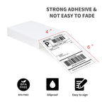 LLIKED 200 4x6 Fanfold Thermal Labels, Direct Thermal Shipping Labels 200 Labels