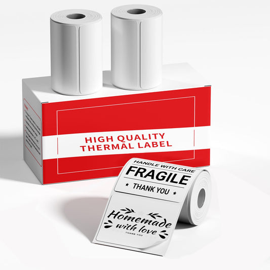M100 [3x230 pcs] Square Label, 1.57'' x 1.18'' (40 x 30 mm), Compatible with Label Maker M110/ M220/ M221/ M120/ M200/M260/M150, 230 Labels/Roll, 3 Roll, Multi-Purpose Adhesive Thermal Labels 1.57'' x 1.18'' (40 x 30 mm)
