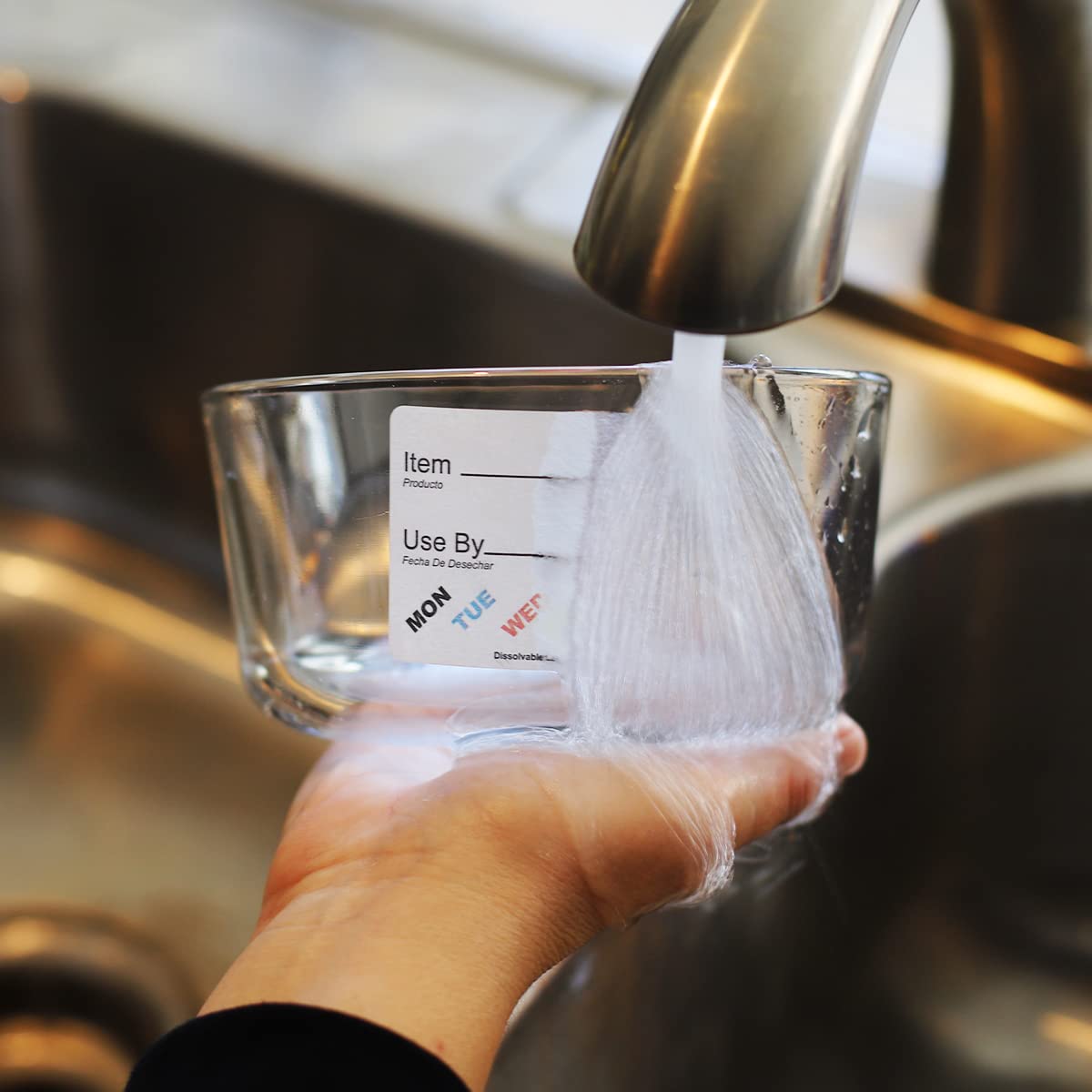 Simplified Universal Dissolvable Labels 2 x 3 500 Total Adhesive Stickers