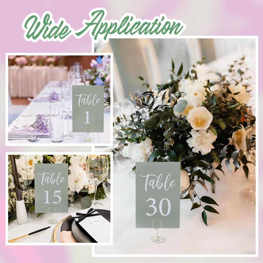 31Pcs Table Number Holders Wedding Table Numbers
