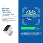 TEC SecureTouch TE-FPA4-MC USB Fingerprint Reader with ESS Enhanced Sign-in Security – Match-On-Chip Encryption, 360° Biometric Sensor, 0.23s Fast Login, Password-Free Windows Hello PC Sign-in