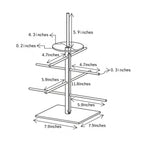 Acrylic 1-Pack (12" L × 12" W × 18" H) Donut Stand, Pretzel & Bagel Holder, Clear Dessert Stand, for Donut Party Decorations Shower Birthday Party