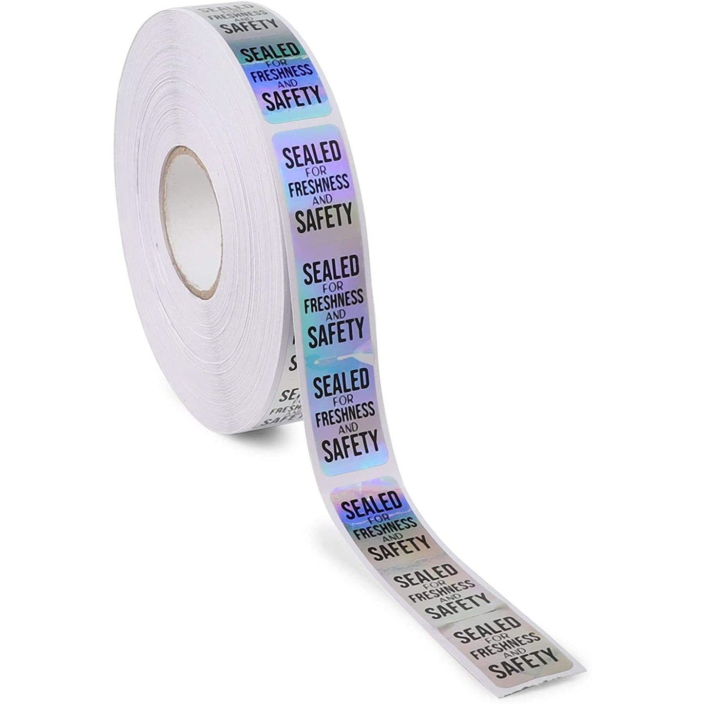 Stockroom Plus Tamper Evident Sticker Roll, Silver Safety Label Seals (3.5 x 0.75 Inch, 500 Pack)