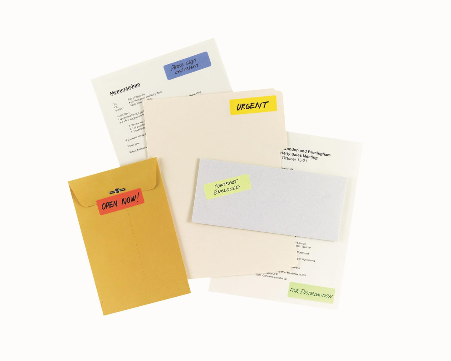 Avery Self-Adhesive Removable Labels, 1 x 3 Inches, Orange Neon, 200 per Pack (05477)
