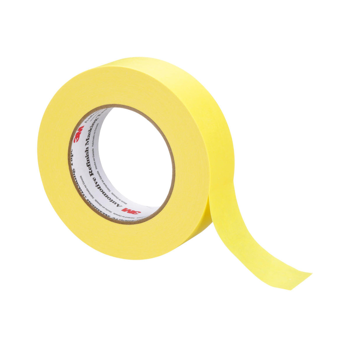 3M Automotive Refinish Masking Tape 388N, 06654, 36 mm x 55 m, Yellow, Crepe Backing, Moisture Resistant, Multi-Purpose 36 mm x 55 m (1 Roll)