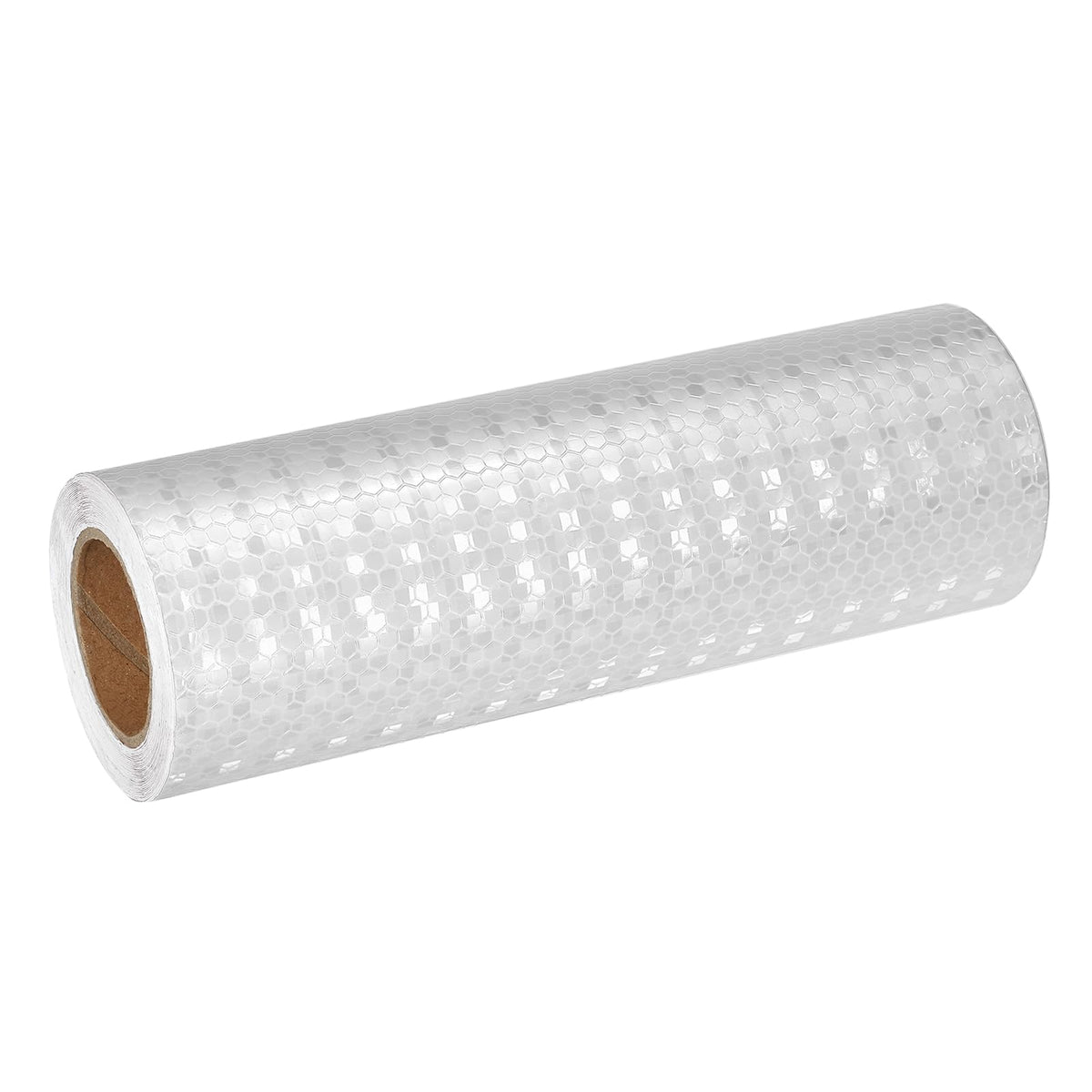 MECCANIXITY Reflective Tape, 8 Inch x 16 ft Self-Adhesive Trailer Reflector Tape Waterproof Warning Safety Sticker High Visibility Night Reflectors, White 8 Inch x 16 Feet