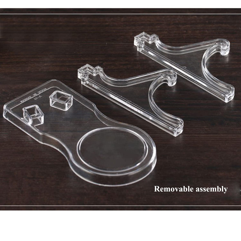 Tea Cup and Saucer Display Stands Coffee Teacups Shelf Display Rack High Legs 4 Packs