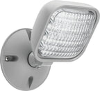 Lithonia Lighting ECRG BasicsTM Emergency Light/Exit Combo and ERE GY SGL WP M12 LED One Single Head Emergency Light Combo + Emergency Light, Gray