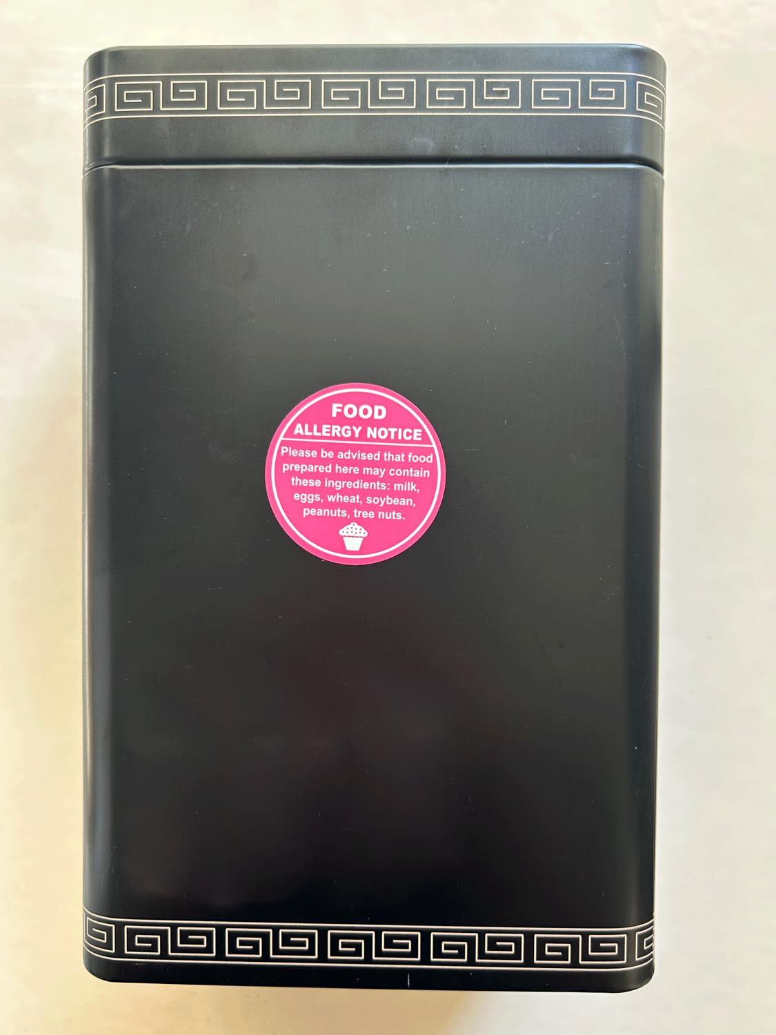 1.5inch 300pcs Pink Allergy Warning Sticker for Cake Shop,Restaurants