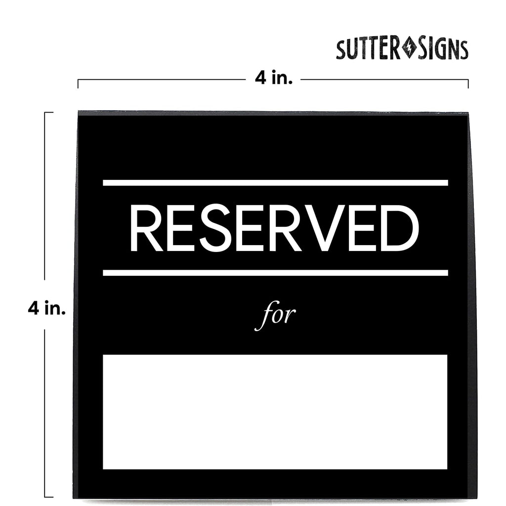 Reserved For Table Signs 20 Pack Reserved For