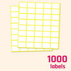 All-purpose matte white labels from TownStix, 0.5" x 0.75", 1000-pack for price labels and organization.