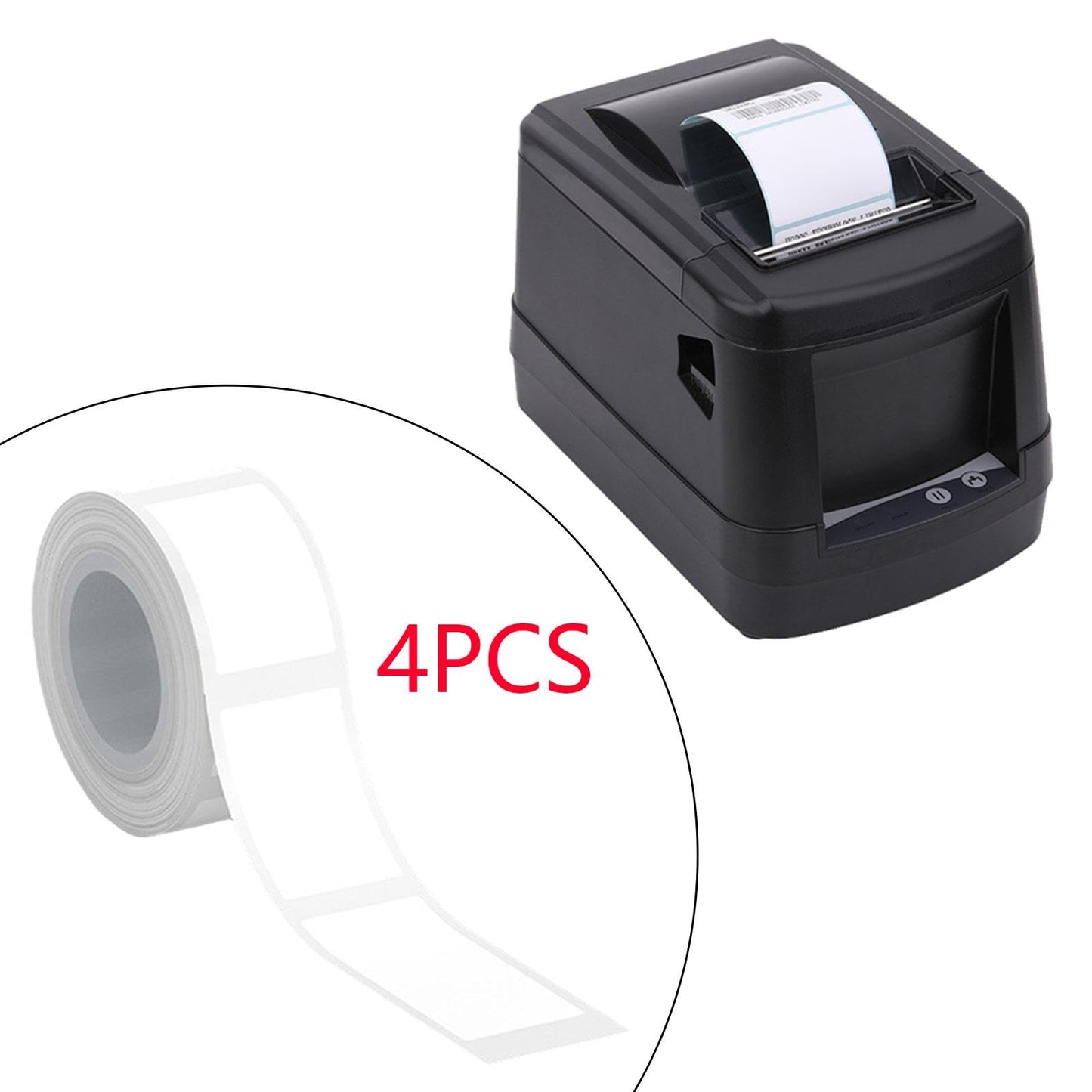 D30 Thermal Label Tape - Smart Labels Maker Refill, 12 X 40mm Mini Printer Paper Compatible with D30 Sticker Machine for Office, Home, Pack of 4 Roll