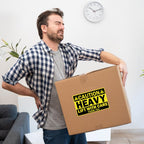 100 Caution Heavy Shipping Labels, 4 x 6 Inch 4x6