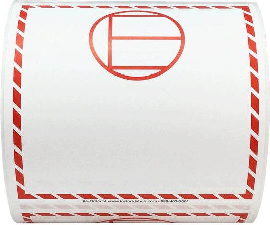 Dangerous Goods in Excepted Quantities Labels 4.125 Inch Square 500 Total Adhesive Stickers