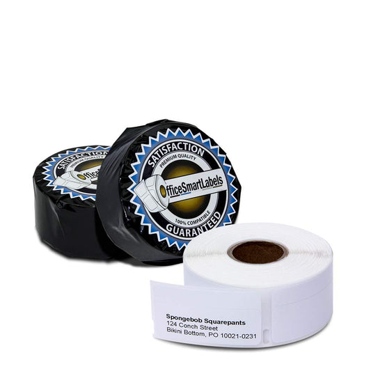 OfficeSmartLabels 3/4 x 2 inch Multipurpose/Return Blank Address Labels, Compatible with 30330 (2 Rolls / 500 Labels Per Roll)