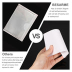 52 Pack Self-Adhesive Index Card Pockets, Clear, Top Load, 3 x 5 Inch 3" x 5"