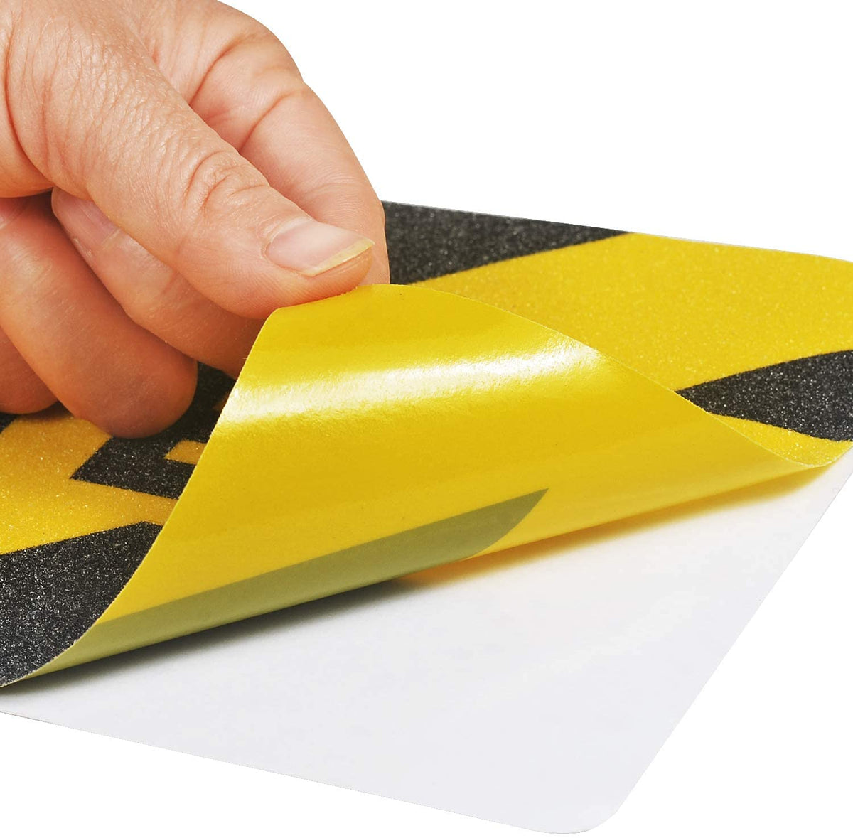 6" x 24" Watch Your Step Floor Tape Anti Slip Warning Sign Sticker Adhesive Non- Slip Abrasive Decal for Workplace Home Safety Wet Floor Caution - 4 Pack 6" x 24" / 4 pieces