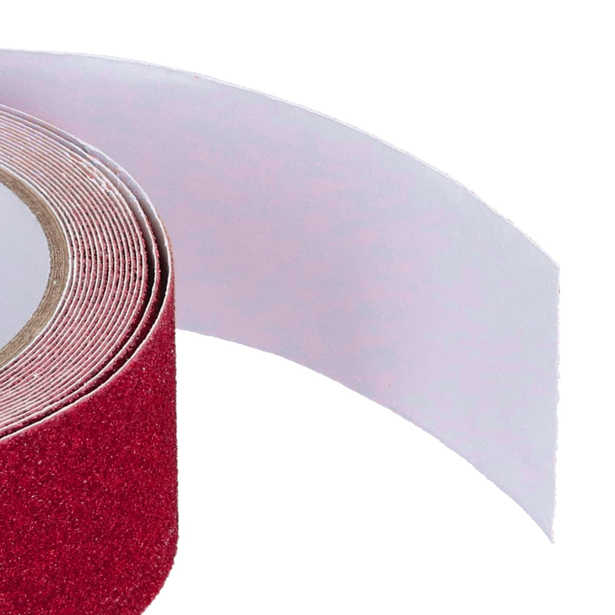 Tissting Anti Slip Grip Tape 2" x 16.4ft(Red) | Durable Adhesive Backing, Waterproof & Weatherproof, High-Traction Surface for Stairs, Ramps, Decks, Indoor/Outdoor Use Red