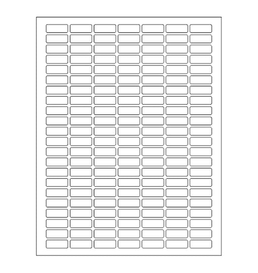 Rectangle Labels Clear Matte Finish 1" x 0.375" -824 Pack Includes Bonus Red Label Stickers - Clear Retail Package Seals by Royal Green 824