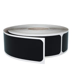 Royal Green Black Rectangular Label Rolls, 2 Sizes, 1.57 x 1 and 3x1 inch. 2 Rolls Total Decorative Stickers for All-Purpose Use - 750 Pack