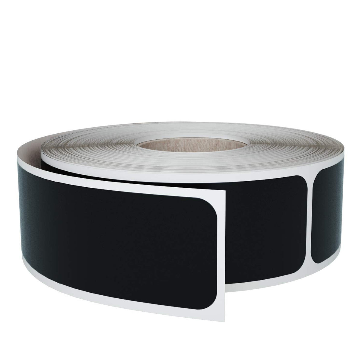 Royal Green Black Rectangular Label Rolls, 2 Sizes, 1.57 x 1 and 3x1 inch. 2 Rolls Total Decorative Stickers for All-Purpose Use - 750 Pack