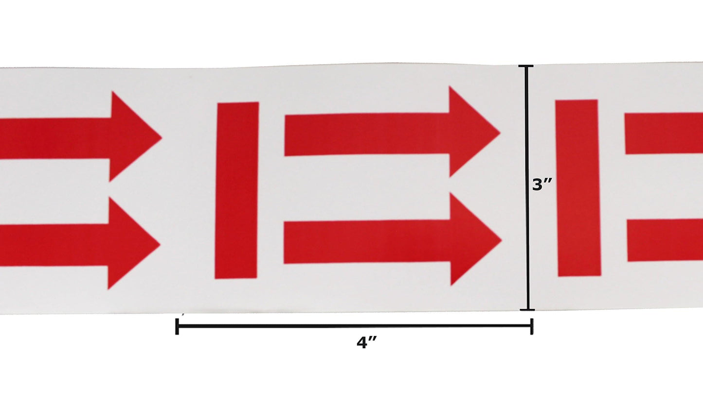 ChromaLabel 3 x 4 inch This Side Up Handling Labels with Arrow Imprint, 500 per Roll