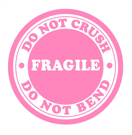 Fragile Do Not Crush Not Bend Sticker,2inch 300pcs Cute Fragile Shipping Sticker for Box Cartons Envelops