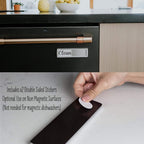 Dishwasher Magnet Clean Dirty Sign, Easy to Read & Slide, Strong Magnetism (Silver)