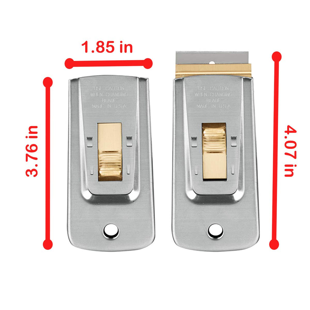 WEUPE razor blade scraper tool with replaceable blades, ideal for window, glass, paint, and decal removal.
