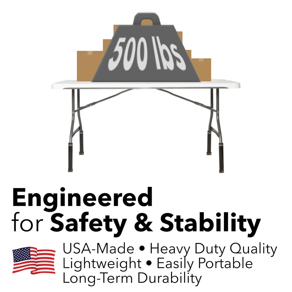 Lift Your Table® Folding Table Risers - Bar Height (Movable Foot) - Made in the USA, Heavy Duty, Sturdy, Portable, Easy-to-Use Extensions Raise Bent Leg Folding Tables (Set of 4) Bar Height (Movable Foot)