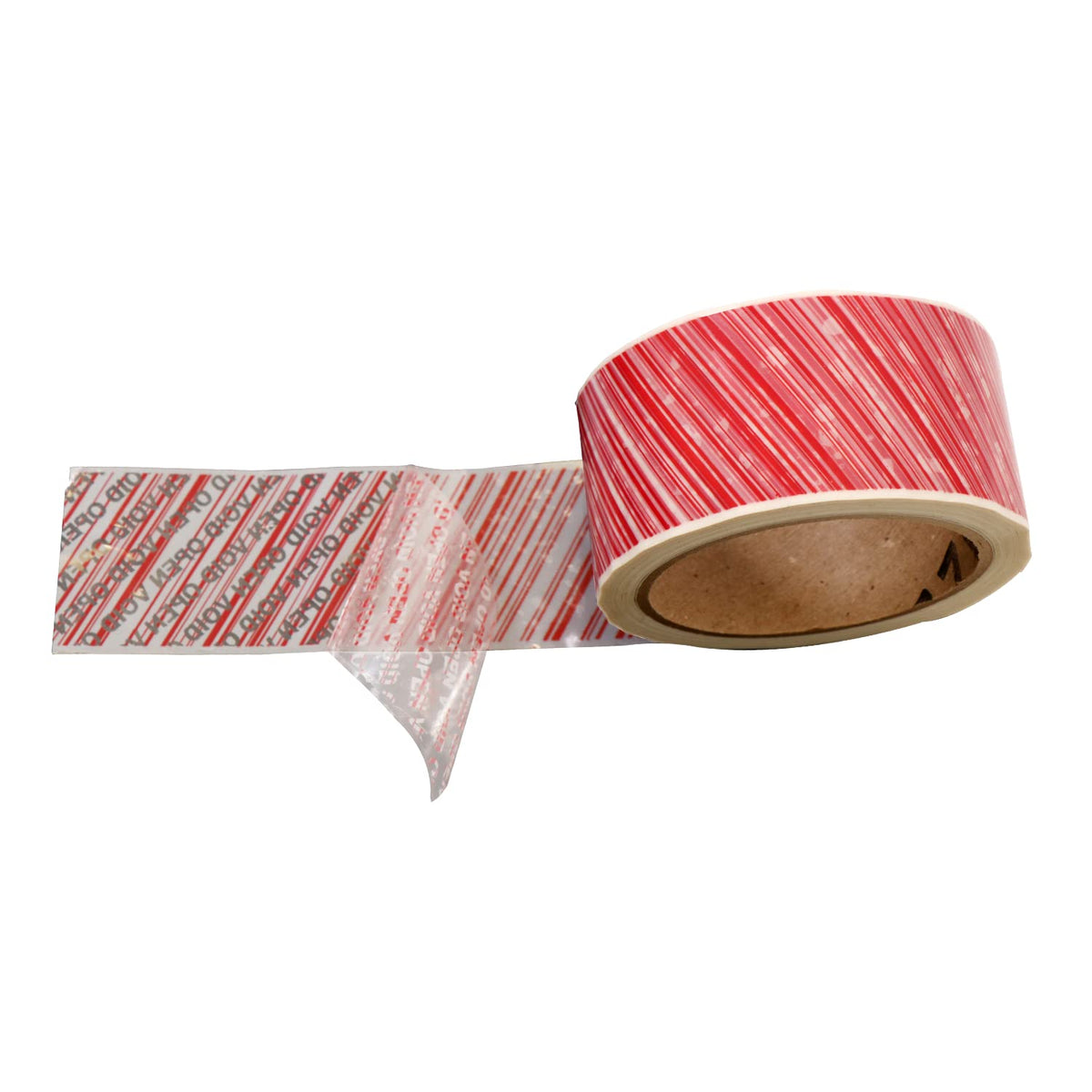 SmartSign 2 inch x 55 Yards “Tamper Evident - If Void Message Appears Check Contents Before Accepting” Bilingual Packing Tape, 0.92 mil PET Material, Red and White, Made in USA If Void Message Appears Check Contents Tape