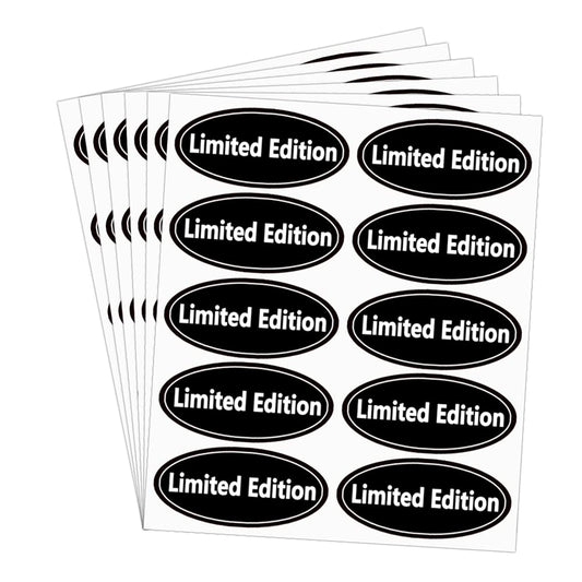 Limited Edition Retail Labels 2x1 inch Product Stickers for Small Business,500 Pcs Per Pack