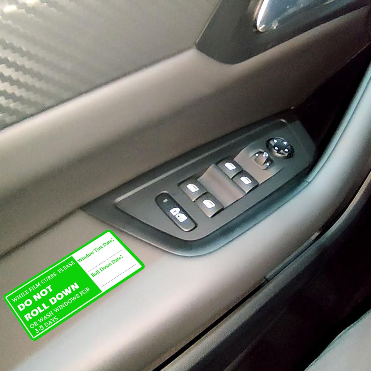DO NOT ROLL Down Warning Stickers Labels Window Tint Tools Do Not Roll Down Automotive Self-Adhesive Stickers Window Stickers Cauion Label for Car Window Switch Tape Warning (500 Pcs)