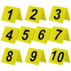 Tofficu Reusable Acrylic Number Markers Double-Sided Table Number Signs 1-10 for Restaurant Banquets Game Supplies and Event Seating