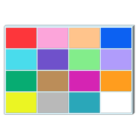 400 Pieces - Moving Stickers for Boxes, Colored Box Packing Labels Color Coded - 3 x 2 inches, 16 Assorted Colors