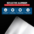 ComplianceSigns.com Stop All Forklifts Stop - Honk Horn Look Both Ways Reflective Sign, 18x12 inch with Center Holes on 80 mil Aluminum for Machinery, American Made Safety Signs for the Workplace
