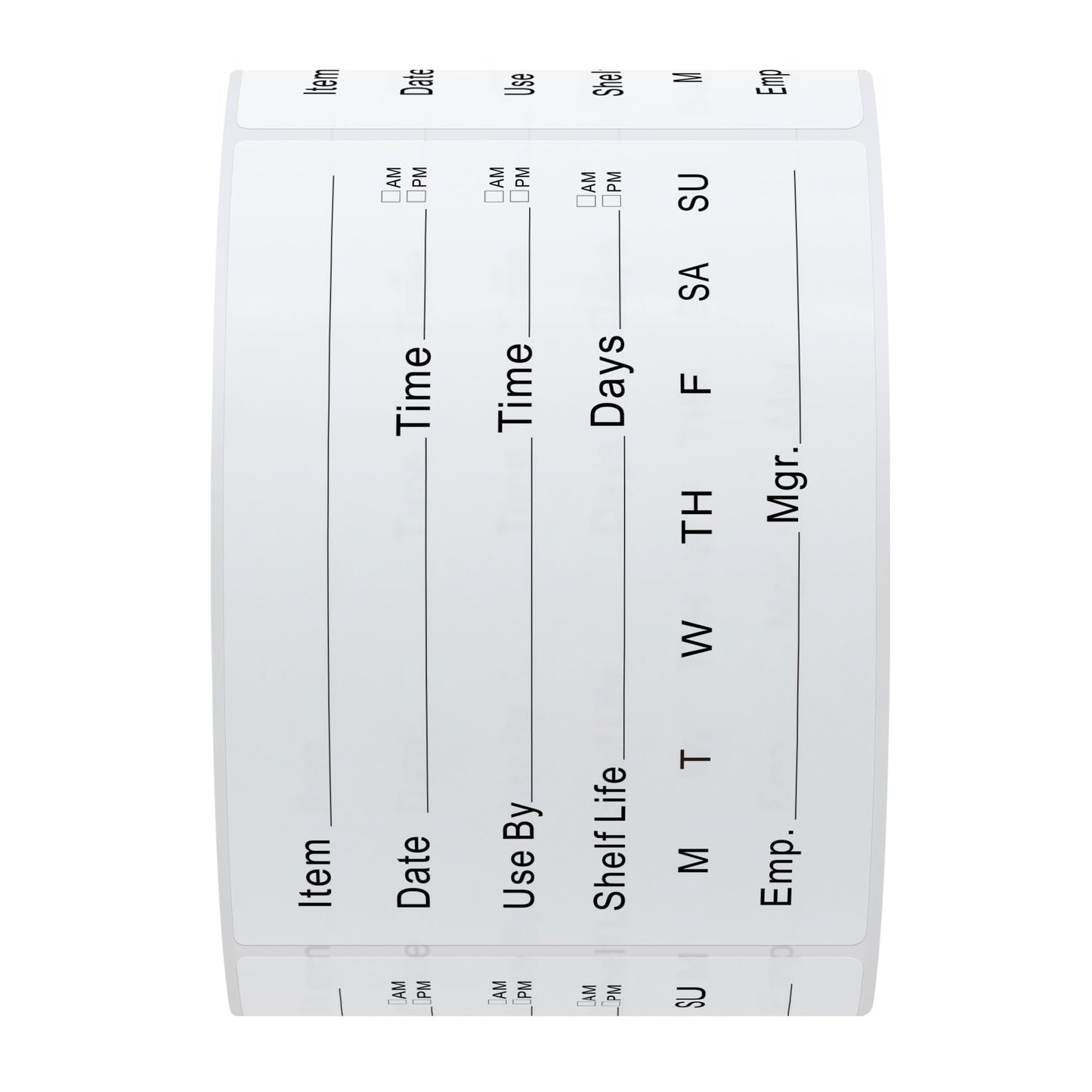 Hybsk 2 x 3 Inch Removable Freezer Food Labels for Reusable Containers- Easy Clean Leaves No Residue Food Storage Freezer 300 Stickers (Type 1) Type 1