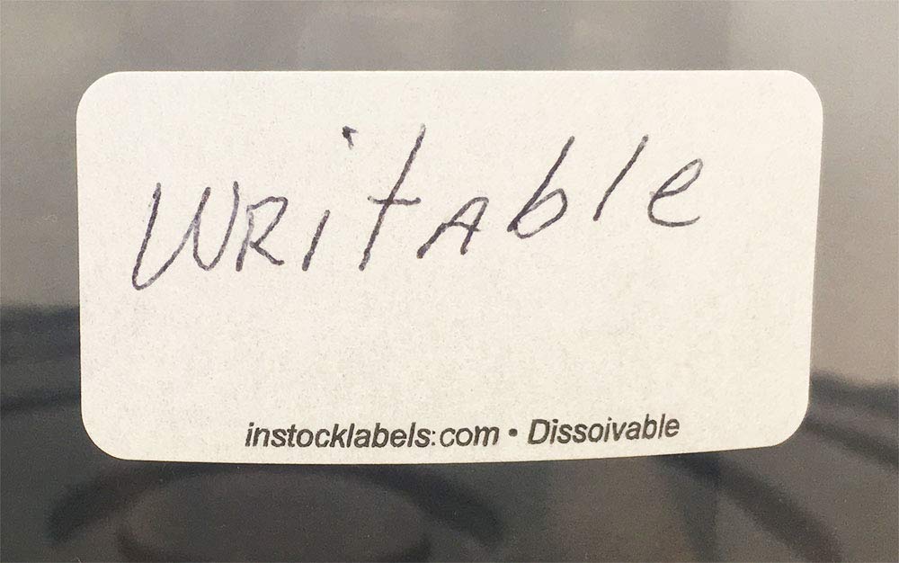 Dissolvable Blank Shelf Life Labels for Food Rotation Prep 1 x 2 Inch 500 Adhesive Stickers