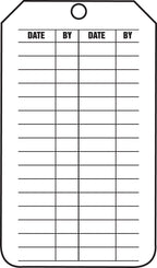 AccuformNMC 25 "Emergency Shower and Eyewash Test Record Cardstock Mini