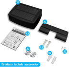 OOSSXX Solar Powerd Deck LED Solar Light Clip-On Yard Security, 2Pack Set of 2