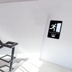 4 Pcs Exit Sign with Braille ADA Compliant 9x6 Inch for Business
