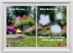 WindowAlert Leaf Medley UV-Reflective Window Decals 4 Pack for Bird Safety 4-Pack