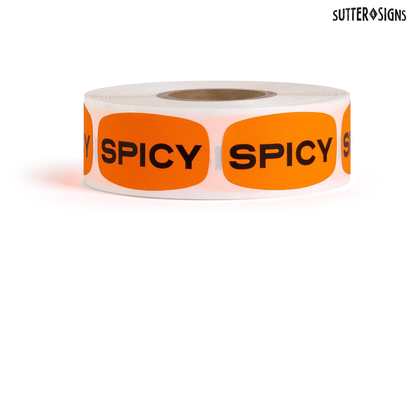 500pcs Spicy Stickers Grocery Store Hot Food Labels 1 Roll by Sutter Signs